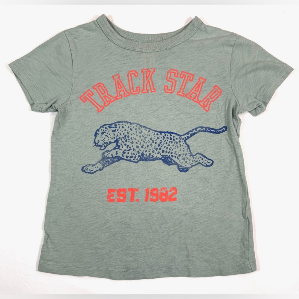 CREWCUTS Girls Graphic Cotton T Shirt Size 6-7 Preppy Casual Nautical